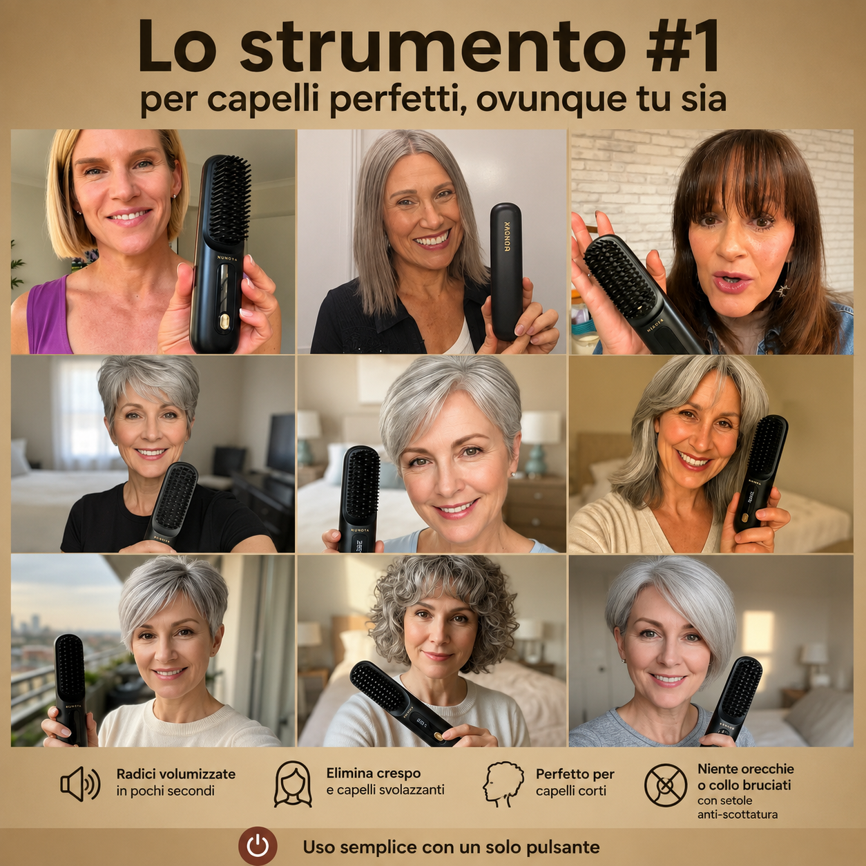 SilkBrush™ – Spazzola Termica Lisciante Professionale
